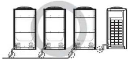 SAMSUNG AM140JXVHGH/EU - Pipe installation between the outdoor units - 5