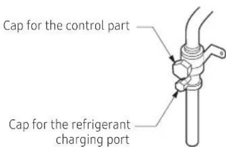 SAMSUNG AM100JXVHGH/EU - Using service valve for gas - 1