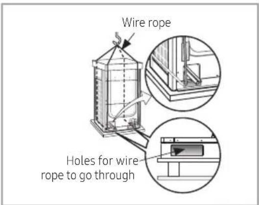 SAMSUNG AM100JXVHGH/EU - When moving with a crane - 1