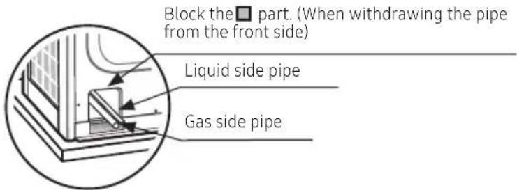 SAMSUNG AM100JXVHGH/EU - Cautions regarding on connecting the pipe - 1