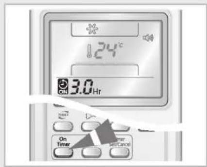 SAMSUNG AVXWHH028EA - Setting the On Timer - 1