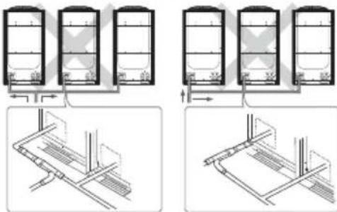 SAMSUNG AM200JXVHGR/EU - Pipe installation between the outdoor units - 4
