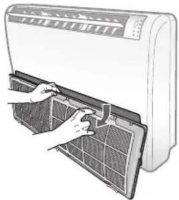 SAMSUNG AC071FBCDEH - Cleaning the filter - 3