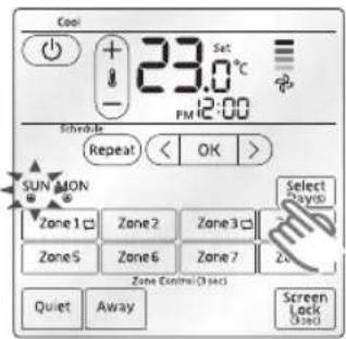 SAMSUNG MWR-ZS00 - Cancelling the repetitive (weekly) timer - 2