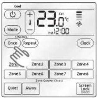 SAMSUNG MWR-ZS00 - Setting the non-repetitive timer - 1