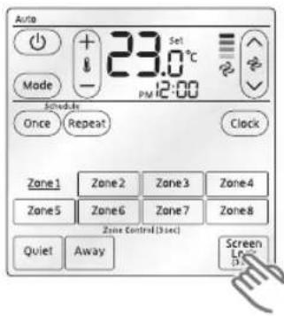 SAMSUNG MWR-ZS00 - Locking/Unlocking the screen - 1