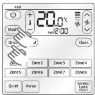 SAMSUNG MWR-ZS00 - How to change the settings from the user mode - 1