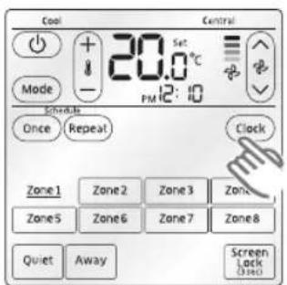 SAMSUNG MWR-ZS00 - Setting the current time - 4