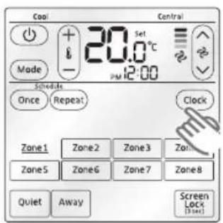 SAMSUNG MWR-ZS00 - Setting the current time - 1