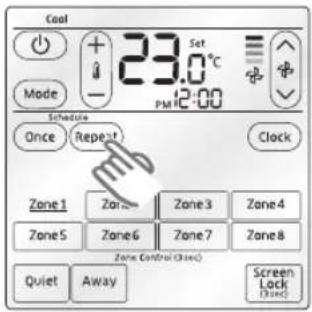SAMSUNG MWR-ZS00 - Setting the repetitive (weekly) timer - 1
