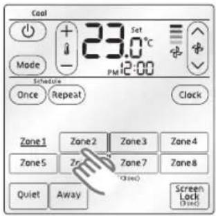 SAMSUNG MWR-ZS00 - Setting the temperature to open/close the damper automatically - 1