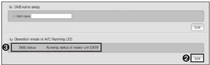 SAMSUNG MIM-D00 - Setting the Operation mode of A/C Running LED - 1