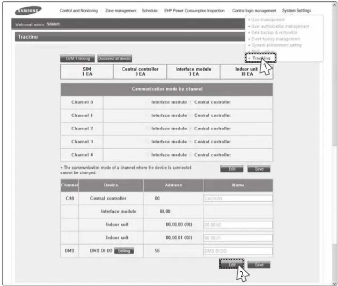 SAMSUNG MIM-B17 - Renaming the Device - 1