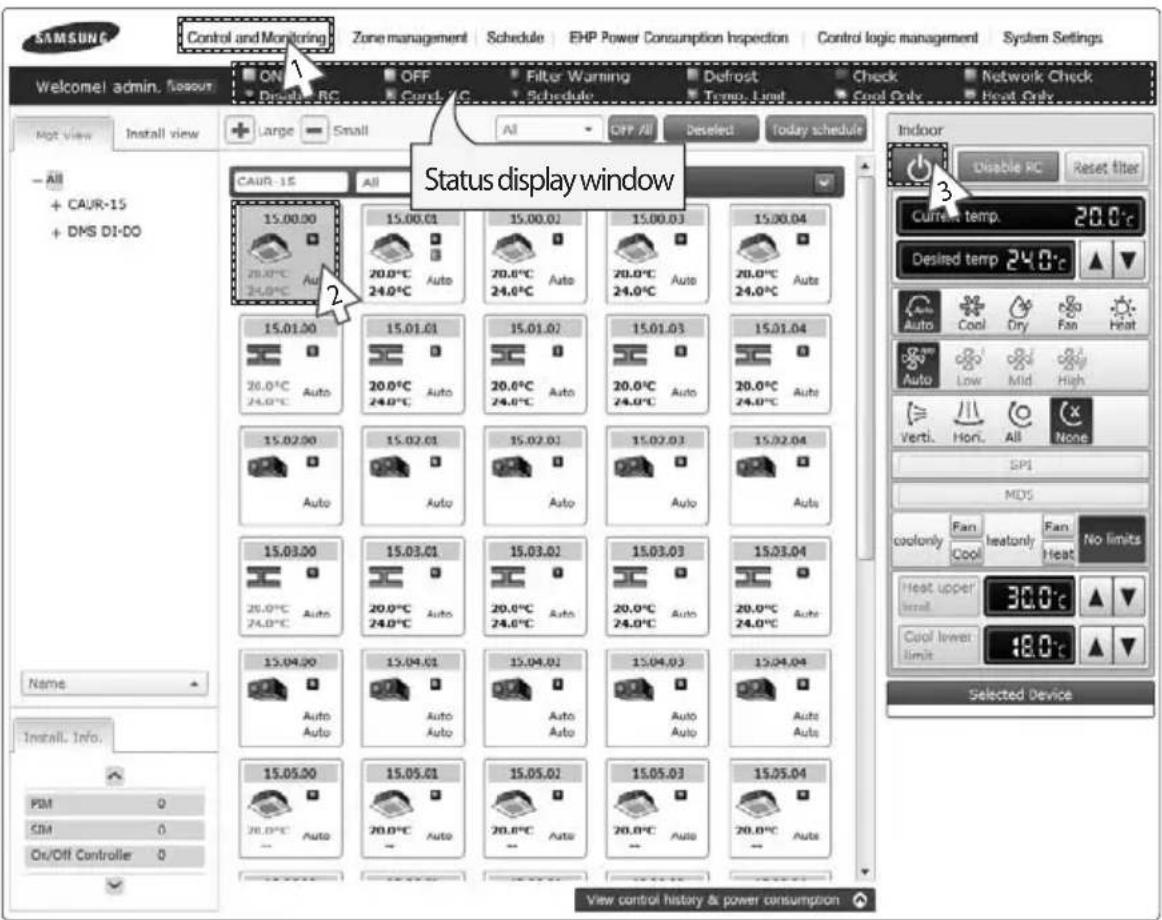 SAMSUNG MIM-B17 - Controlling an Indoor Unit - 1