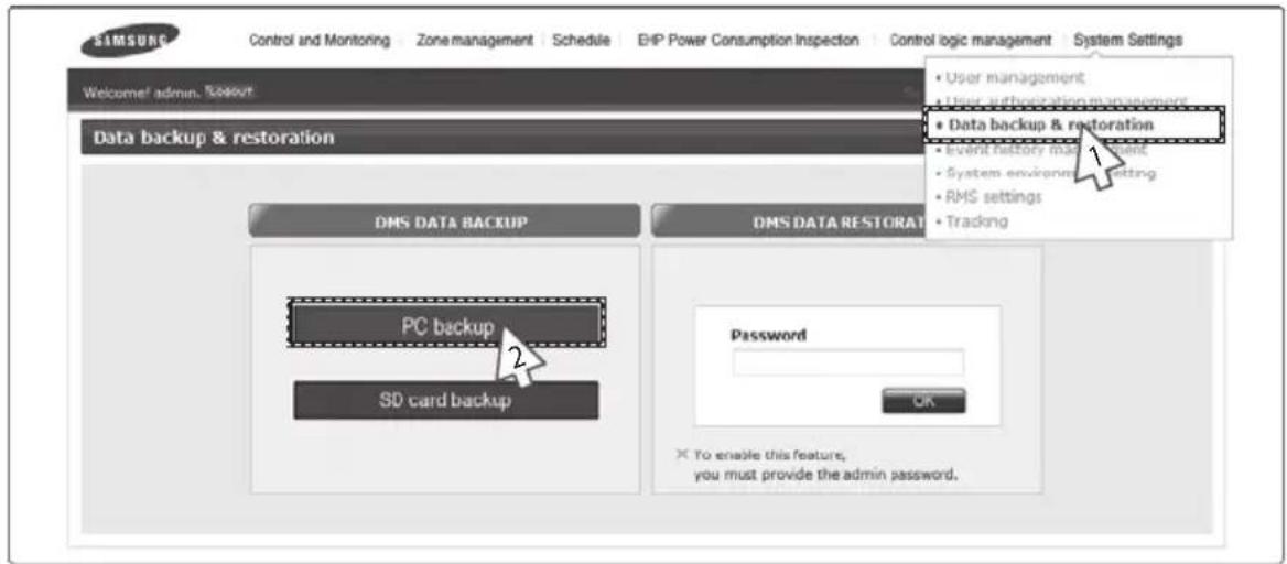 SAMSUNG MIM-B17 - DMS2 Data Backup – PC Backup - 1