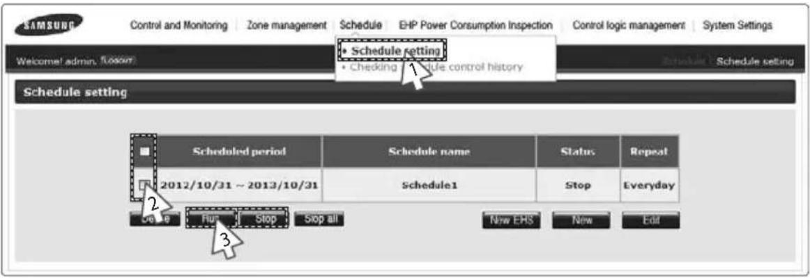 SAMSUNG MIM-B17 - Applying schedule - 1