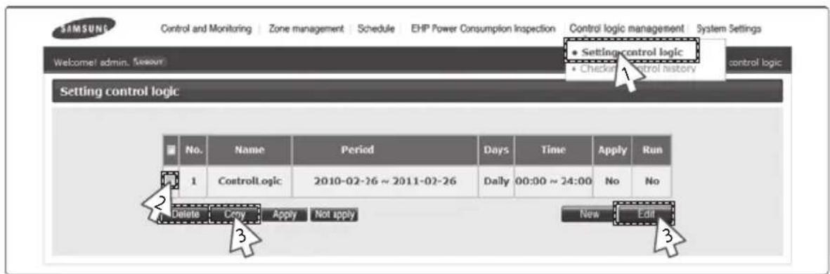 SAMSUNG MIM-B17 - Editing/Deleting/Copying Control Logic - 1