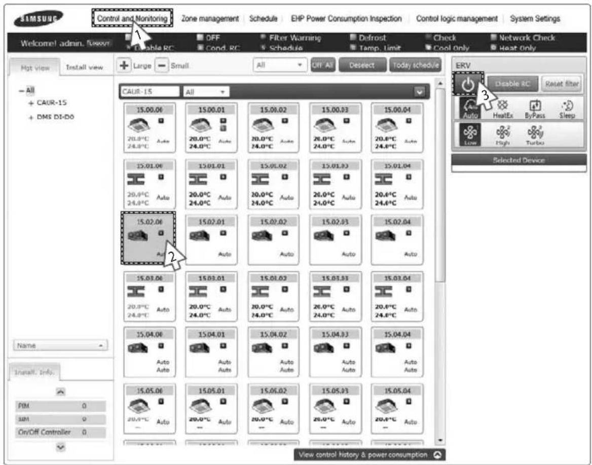 SAMSUNG MIM-B17 - Controlling ERV - 1
