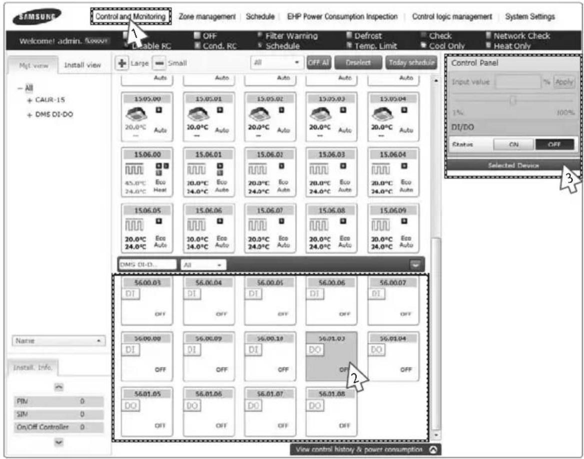 SAMSUNG MIM-B17 - Monitoring DMS DI/DO Operation Status - 1