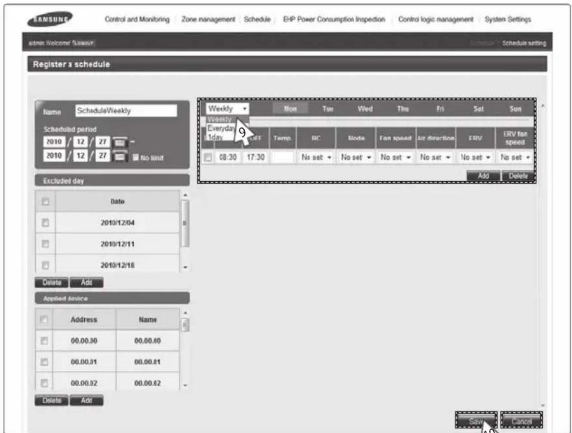 SAMSUNG MIM-B17 - Schedule (Continued) - 2
