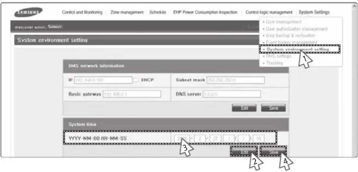 SAMSUNG MIM-B17 - System Time Setting - 1
