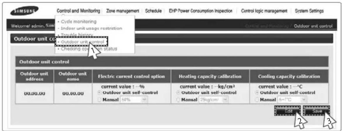 SAMSUNG MIM-B17 - Outdoor unit control - 1