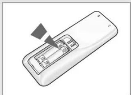 SAMSUNG MH19AP2-07/XFO - Inserting the Remote Control Batteries - 2