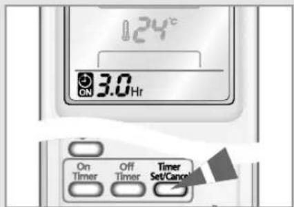 SAMSUNG MH19AP2-07/XFO - Setting the On Timer - 2