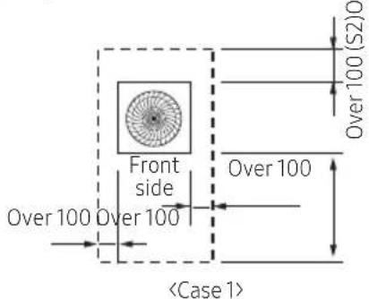 SAMSUNG AM080JXVHGH/EU - Space requirement for installation - 1