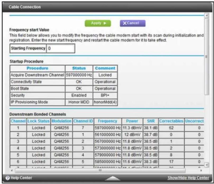 NETGEAR CM500 - WARNING: - 1