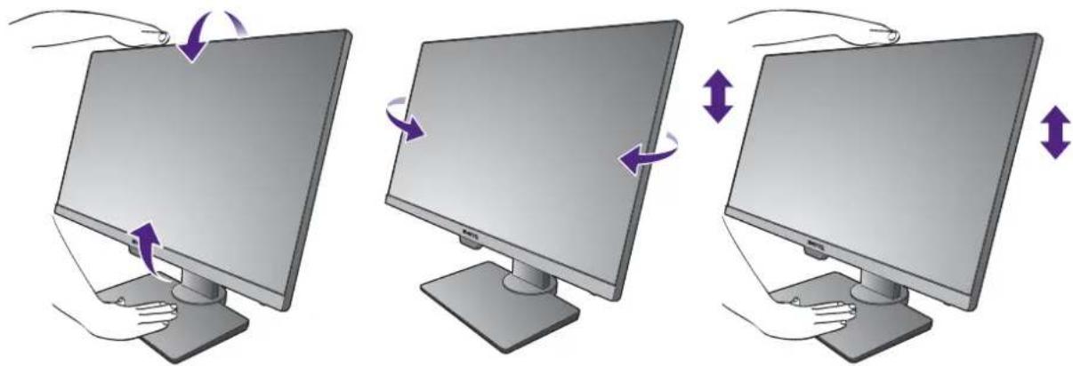 BENQ BL2483TM - Einstellung des Ansichtwinkels - 1