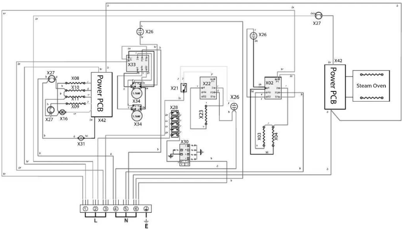 RANGEMASTER NEX110SODFFSS/C - Circuit Diagram - 1