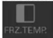 STOVES SXS905 - Setting the freezer compartment temperature - 1