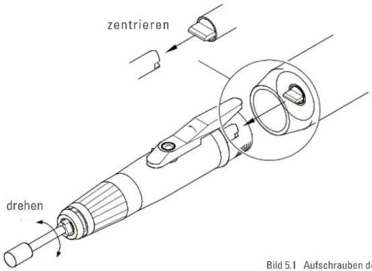 Joke JBS 100 - Aufschrauben der Handstücke auf den Mikromotor - 1