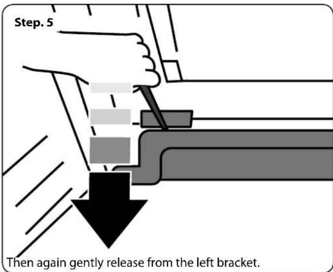 RANGEMASTER RSXS18BL/C - Removing the kick plate - 5