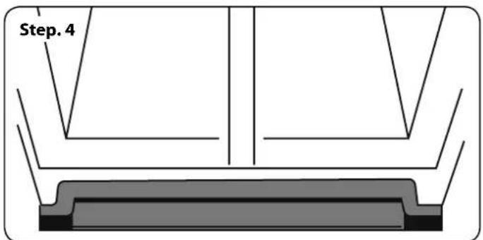 RANGEMASTER RSXS18BL/C - Assembly of the kick plate - 4