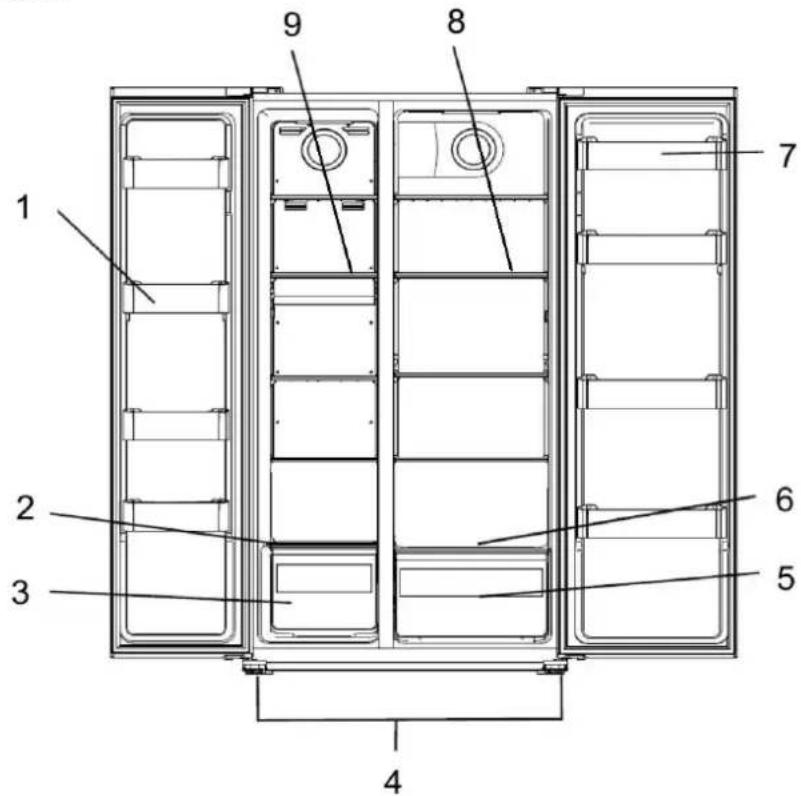 Exquisit SBS 160-4 XA++ - Bezeichnung - 1