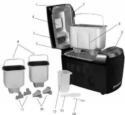 Breadman BK2000BQ - 7-Minute Power Failure Back-Up - 1