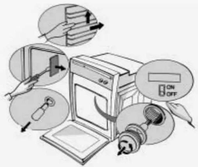 BAUKNECHT BSZ 5000 SW - Changing the lateral lamp (depending on model) - 1