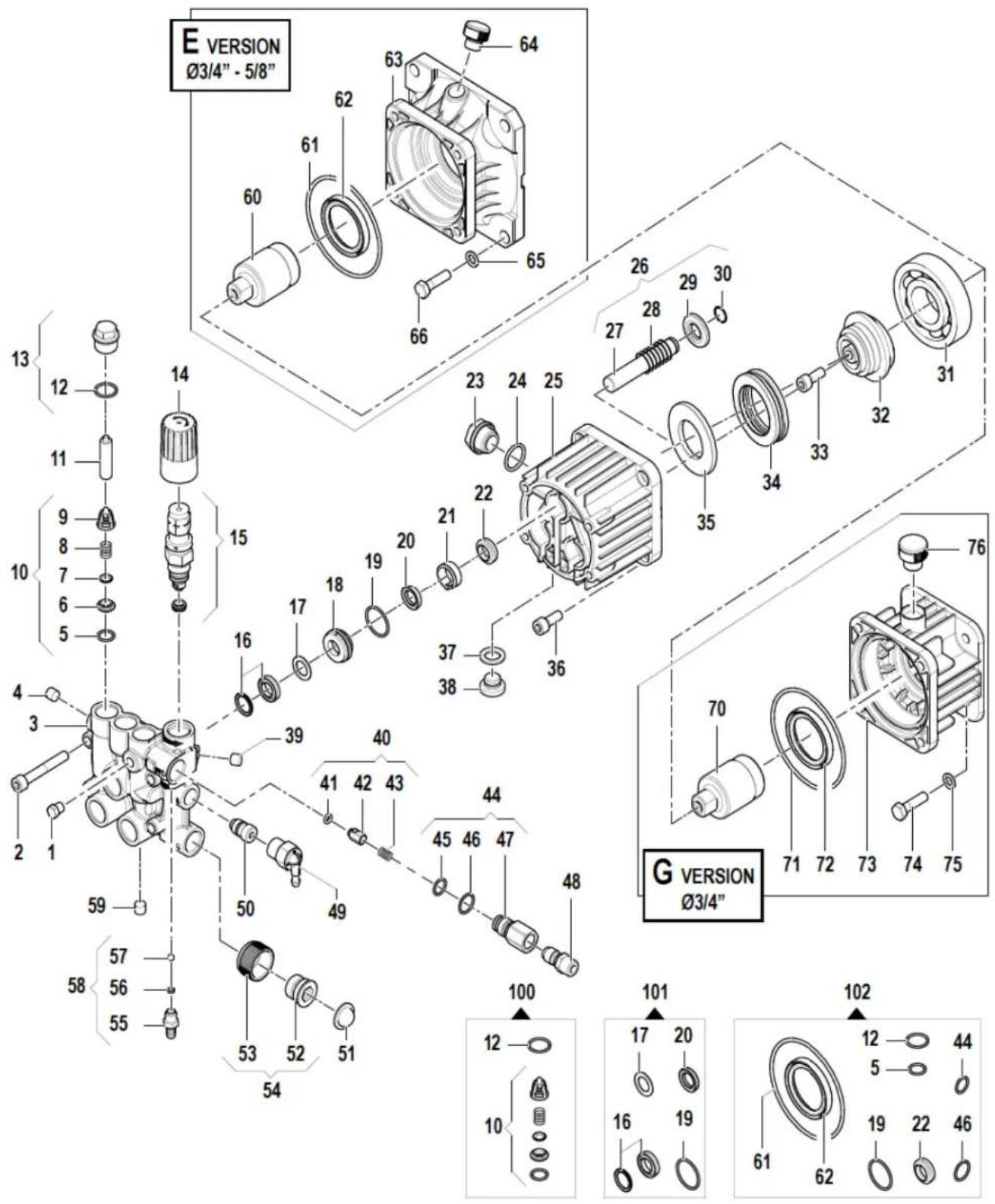North Star 1573021 - Pump Exploded Views - 1