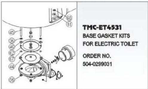 TMC 99907 - Service Parts For TMC Electric Toilet Model 99907, 99909, 99910 - 7