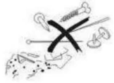 Hand-drawn diagram with crossed black 'X' and surrounding symbols including arrows, circles, and a gear-like shape