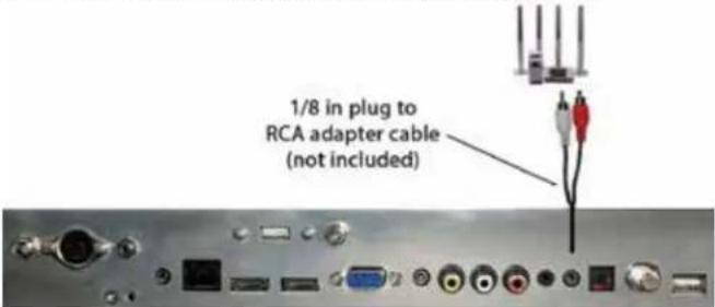 SunBriteTV SB-P2-43-1K - Connecting with RCA Audio Analog (Good) - 1