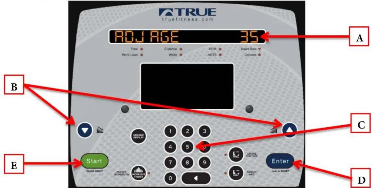 True ES700 - Workout Data Entry - 1