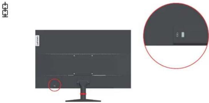 LENOVO ThinkVision S27i-10 - Cable lock slot - 1
