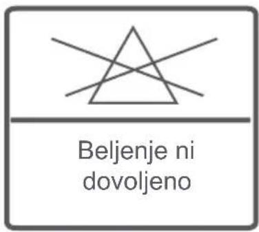 Beljenje ni dovoljeno
