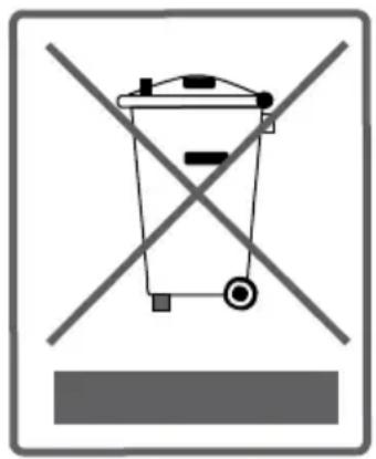 Prohibition sign for a trash bin with crossed and unexposed lines, indicating no waste or disposal.