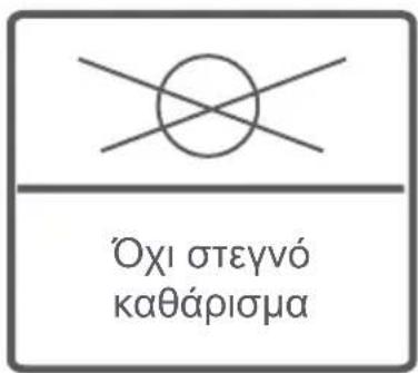 Όχι στεγνό καθάρισμα