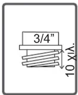 3/4" 10 x10