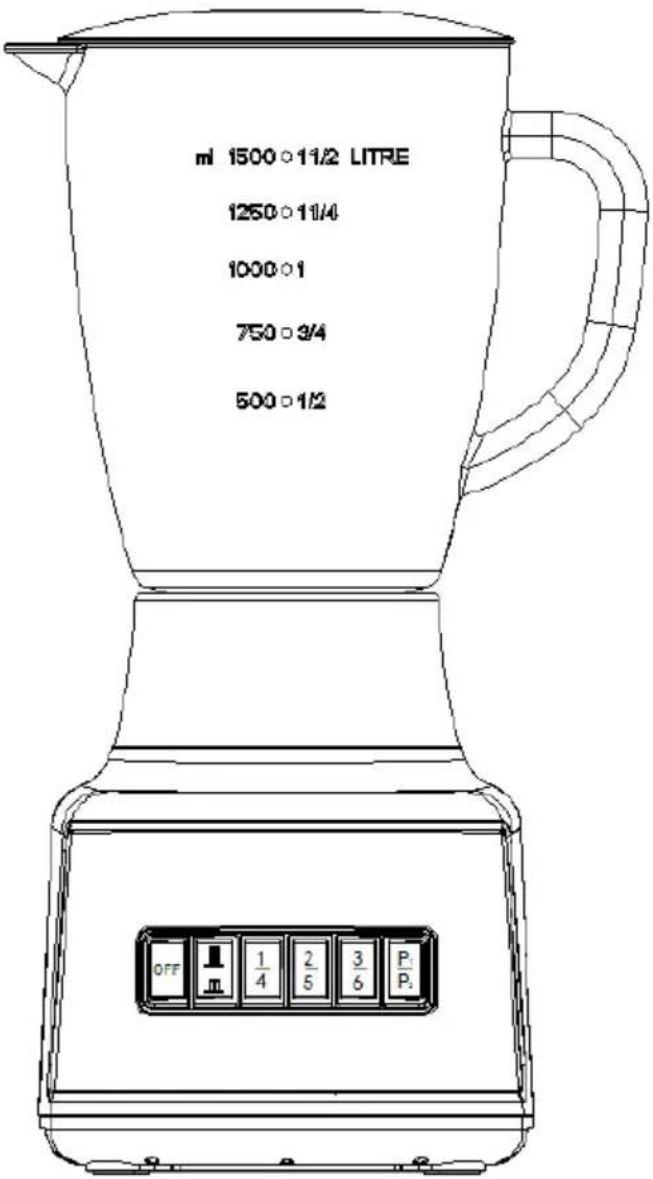 ml 1500○11/2 LITRE 1250○11/4 1000○1 750○3/4 500○1/2 OFF 1 1/4 2 5 3/6 P.P.